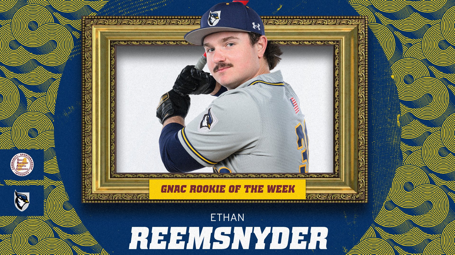 Reemsnyder Earns Baseball's First-Ever GNAC Weekly Honor, Named Rookie of the Week