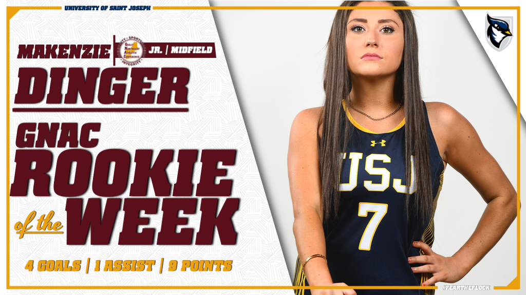 Dinger Collects GNAC Field Hockey Rookie Of The Week Award