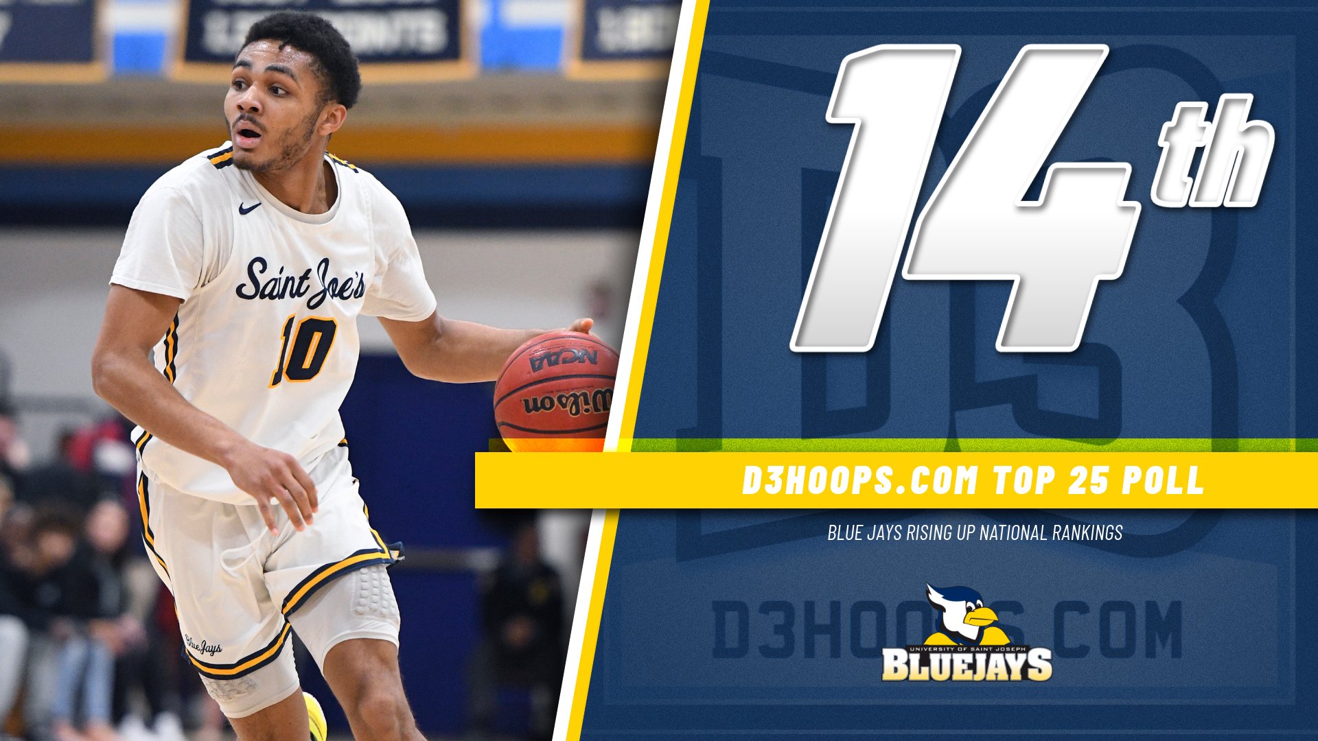 Men's Hoops 14th In National Ranks Ahead of NCAA Tourney