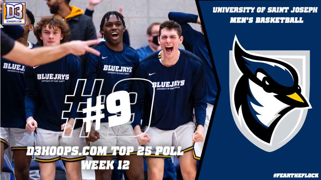 Men's Basketball Enters NCAA Tournament No. 9 In Latest D3hoops Top 25 Rankings