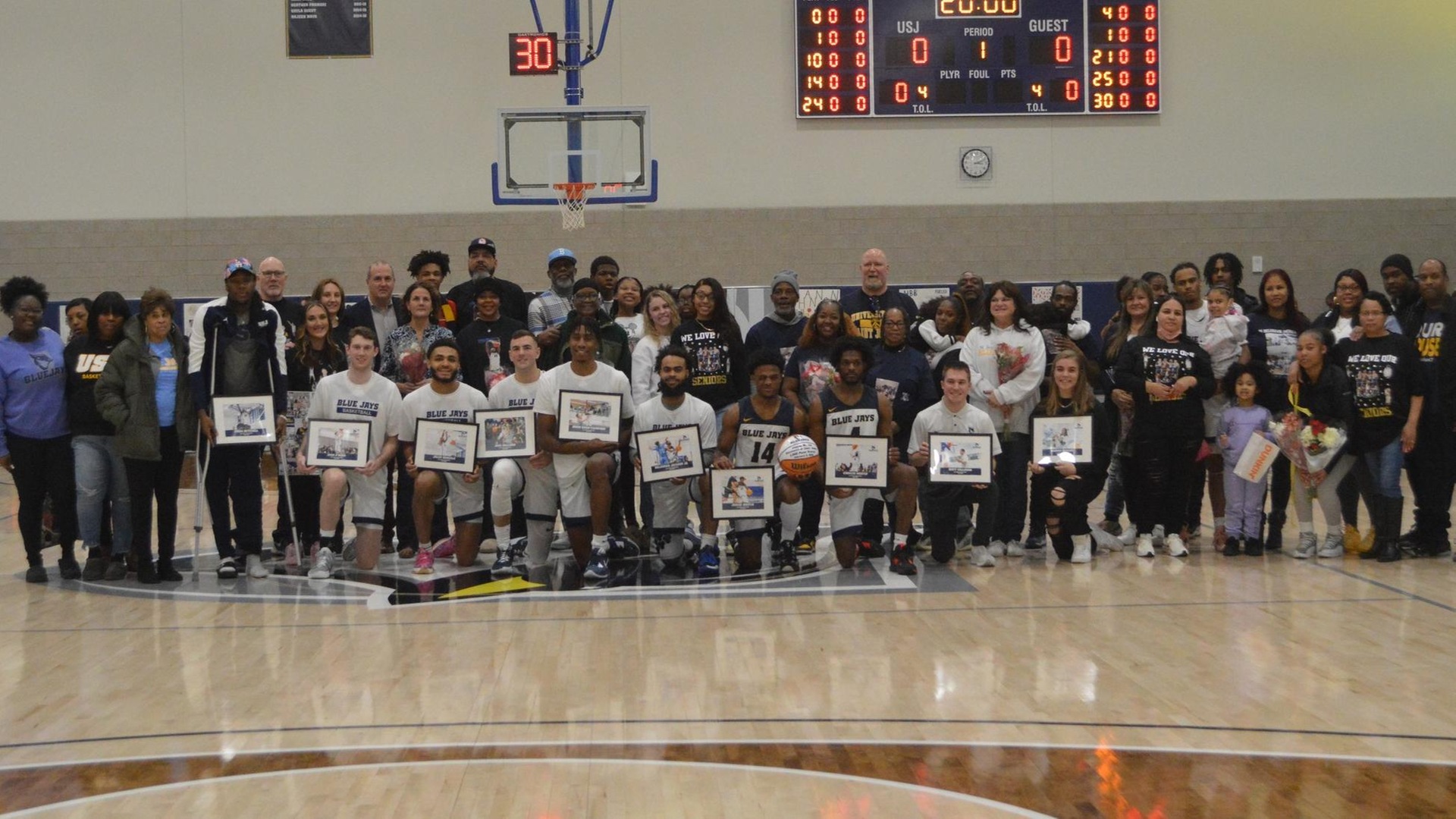 No. 1 Men's Hoops Never Trails in 87-60 Senior Day Win Over Dean