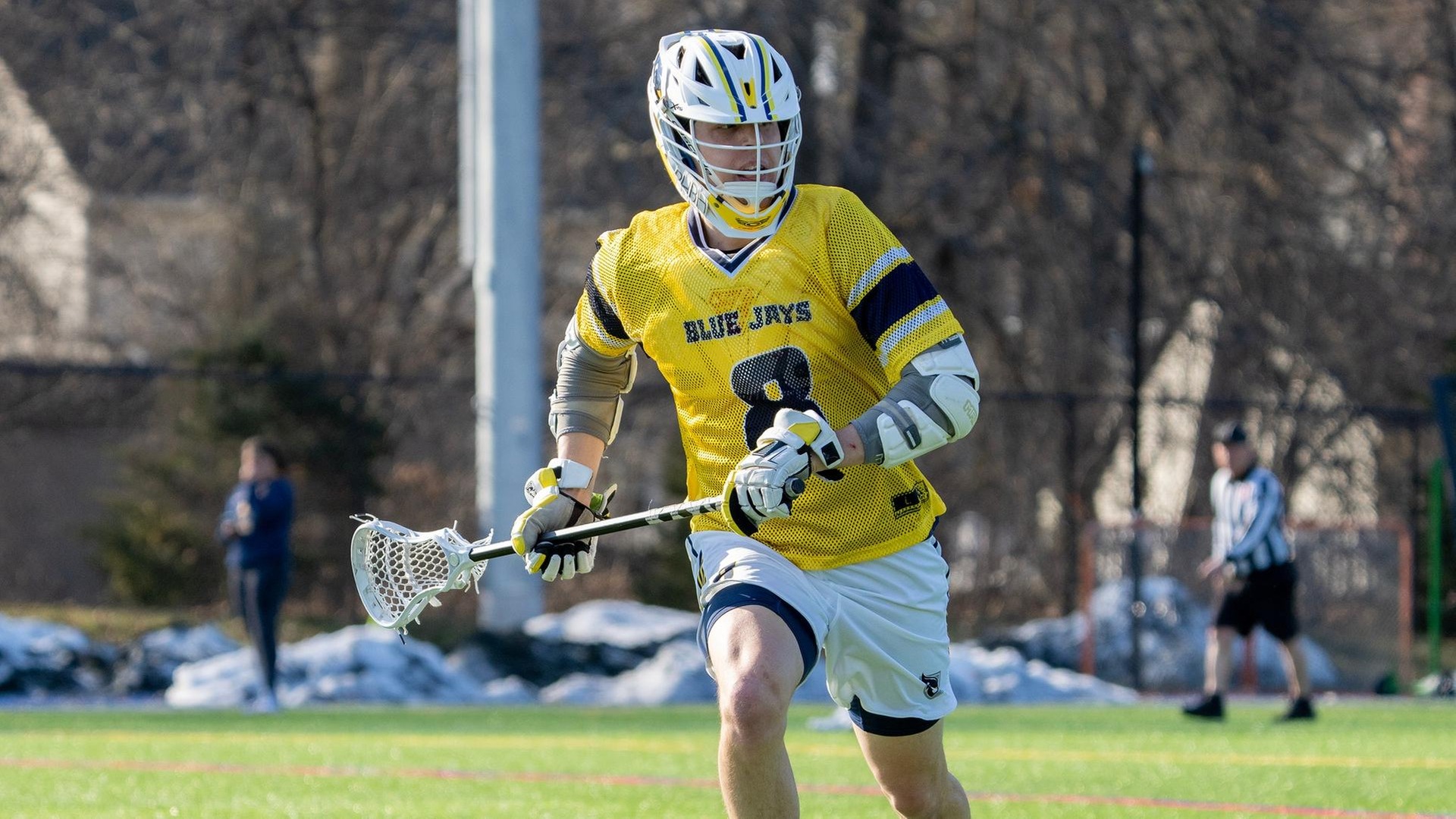 Men's Lacrosse Annihilates Anna Maria, 18-4, at Home in GNAC Play Tuesday