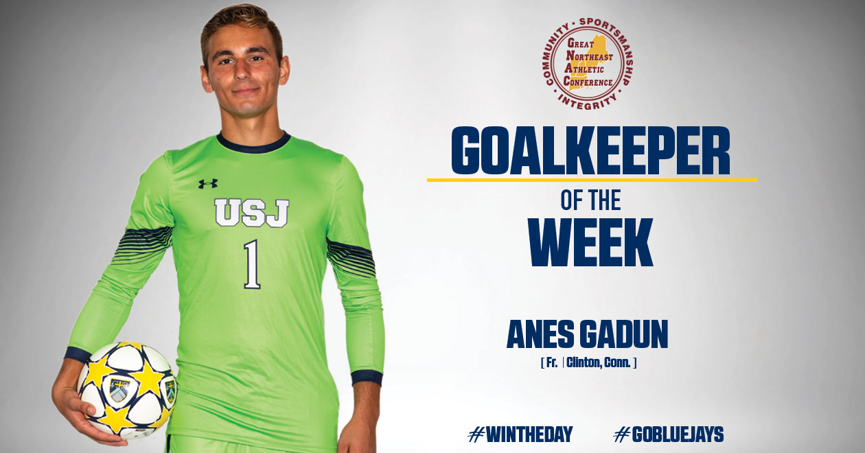 Gadun Tabbed GNAC Goalkeeper of the Week