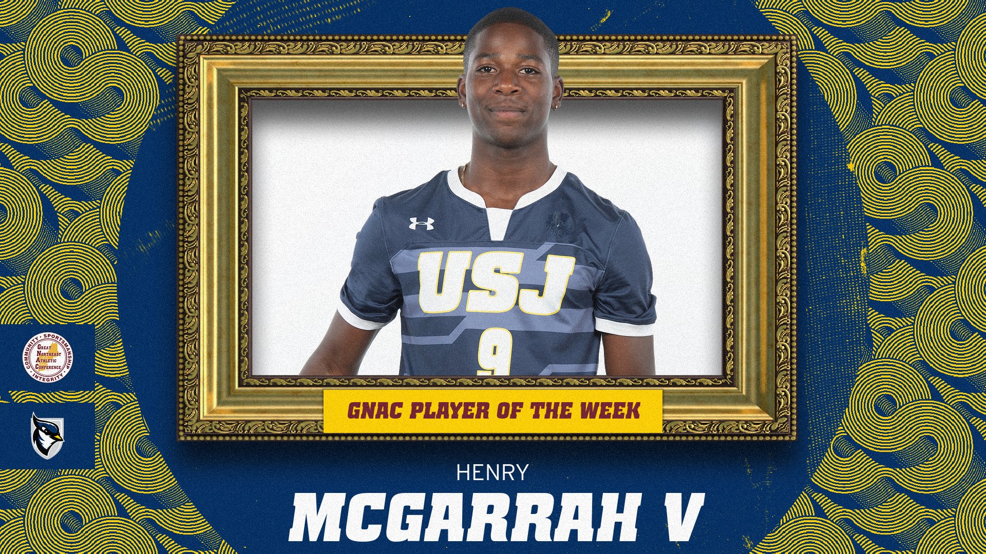 McGarrah V Named GNAC Player of the Week