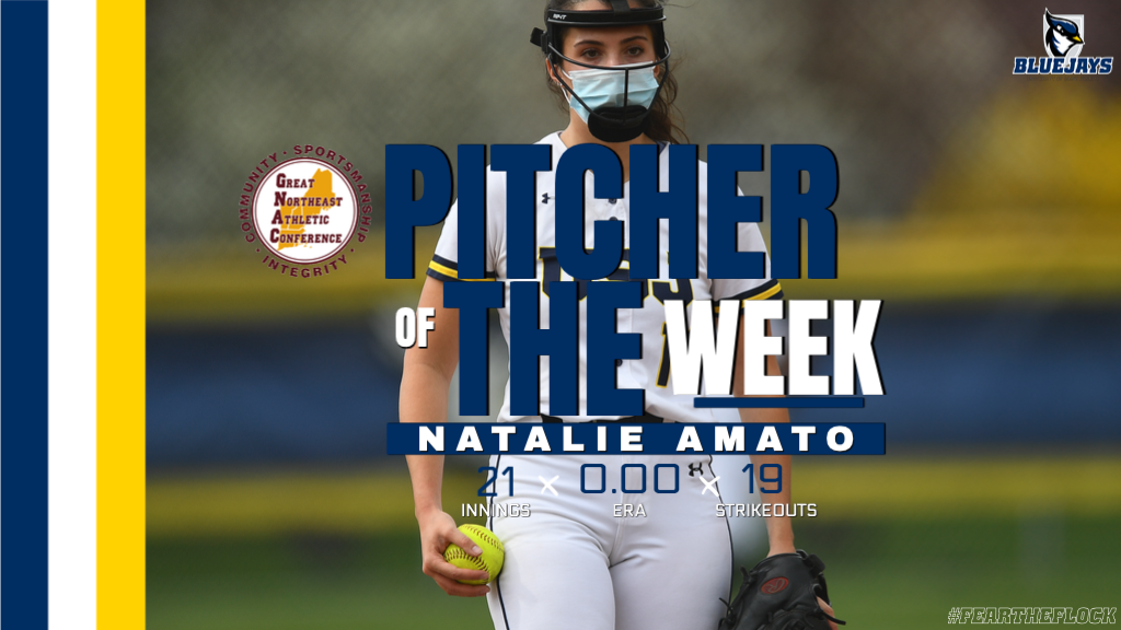 Amato Named GNAC Pitcher of the Week