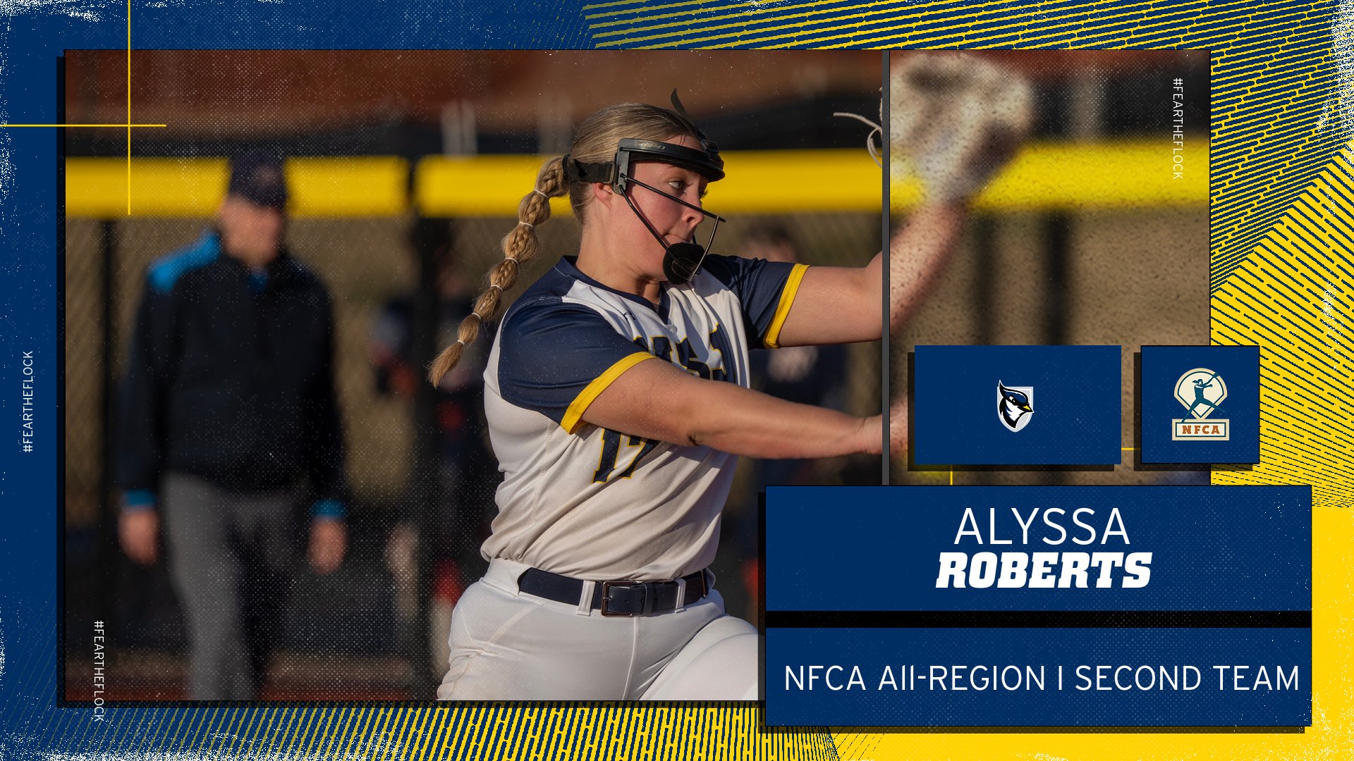 Roberts Named to NFCA All-Region I Second Team