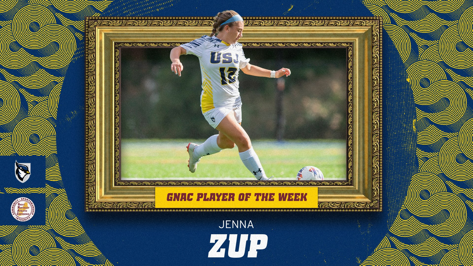Zup Tabbed GNAC Women's Soccer Player of the Week