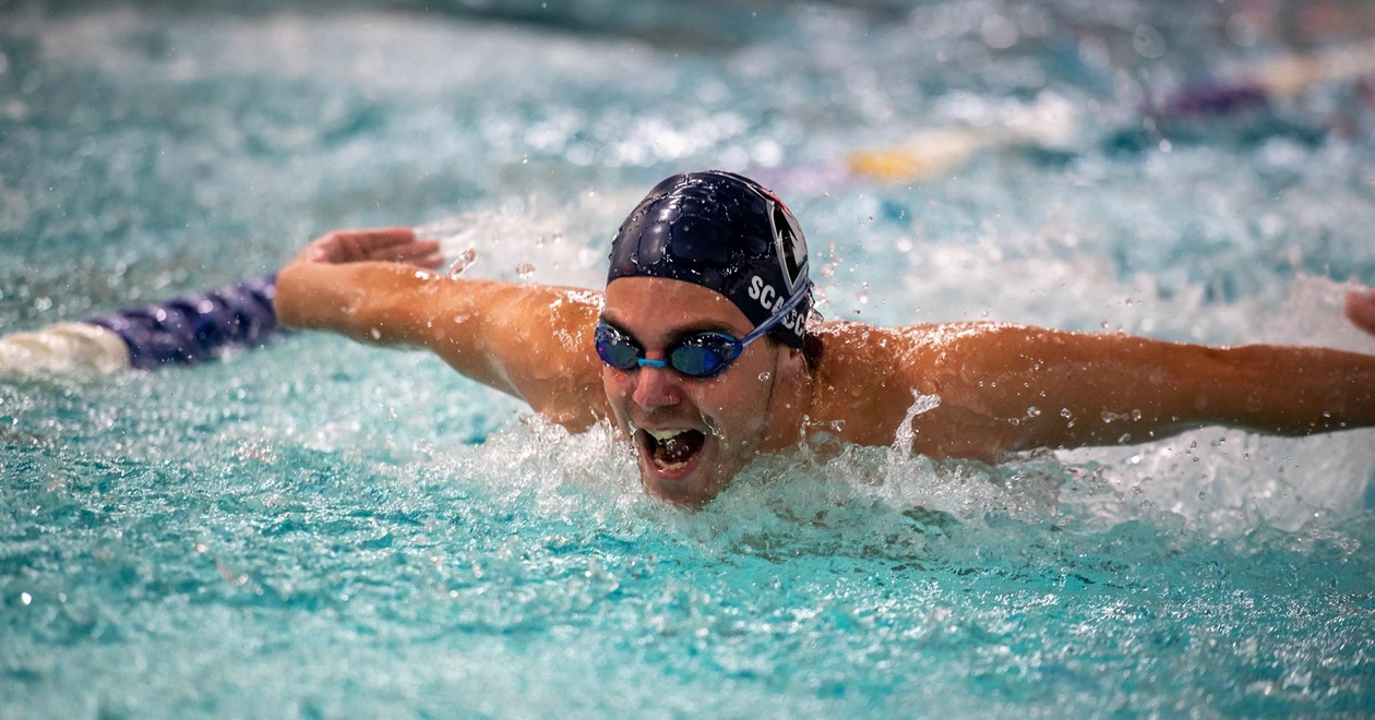 Men's Swimming Posts Top Times at Blue Jay Pentathlon Friday