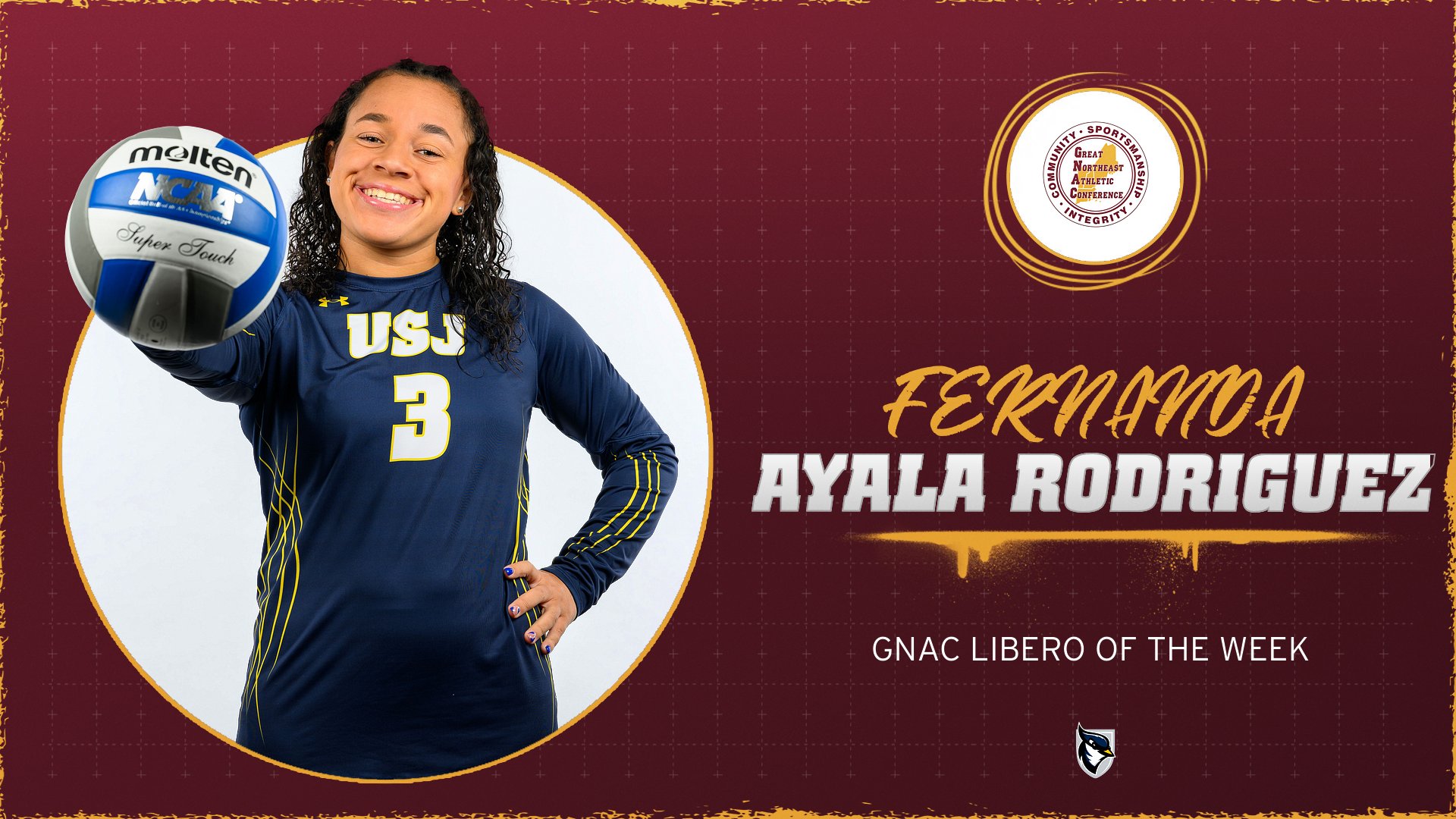 Ayala Rodriguez Named GNAC Women's Volleyball Libero of the Week